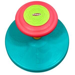 Playskool Sit 'n Spin Toy Classic Spinning Active Green Red Preschool Kidcore